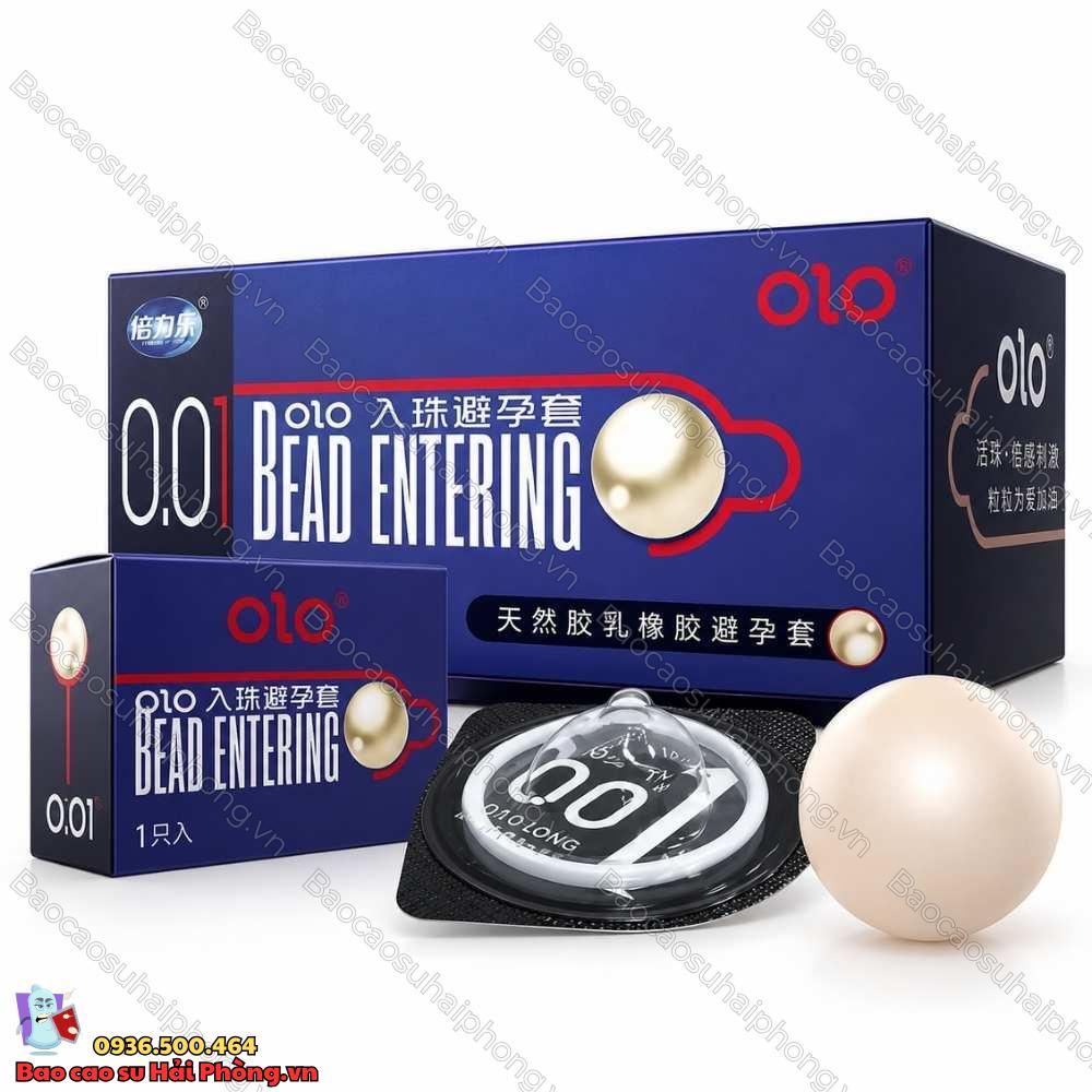Bao cao su bi Olo Bead Entering - Bi silicone tăng kích thích