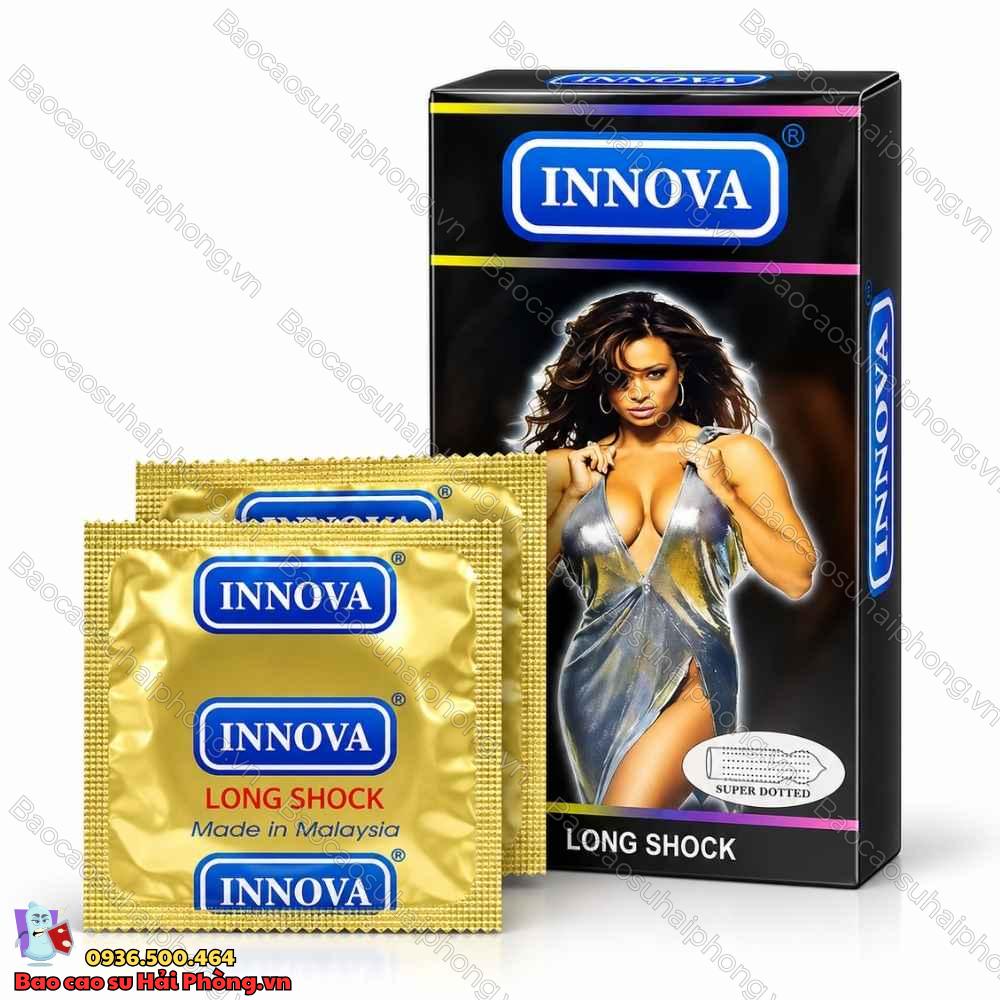 Bao cao su Innova Black – Gân gai, kéo dài thời gian