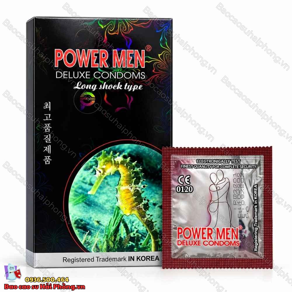 bao-cao-su-power-men-ca-ngua (1) Bao cao su Power Men Cá Ngựa - Gân gai, kéo dài thời gian