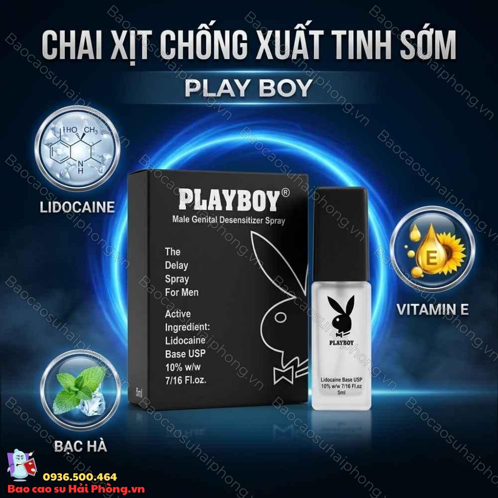 Chai xịt chống xuất tinh sớm Play Boy