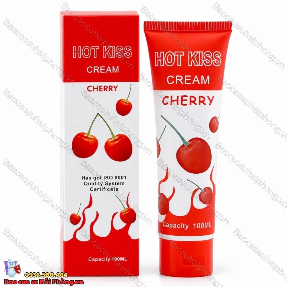 Gel bôi trơn Hot Kiss - Hương Cherry - Chai lớn100ml