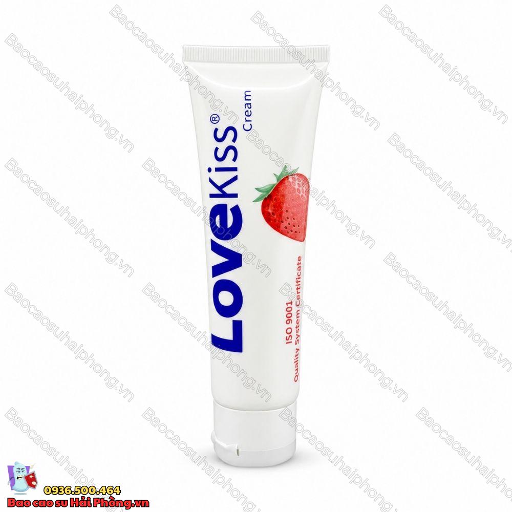 gel-boi-tron-love-kiss-huong-dau Gel Bôi Trơn Love Kiss 100ml – Hương Dâu