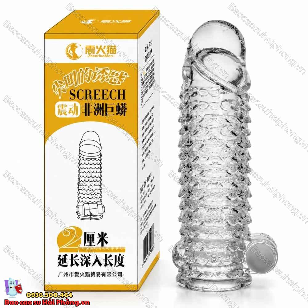 Bao đôn dên vảy cá Screech – Có rung, tăng kích thước
