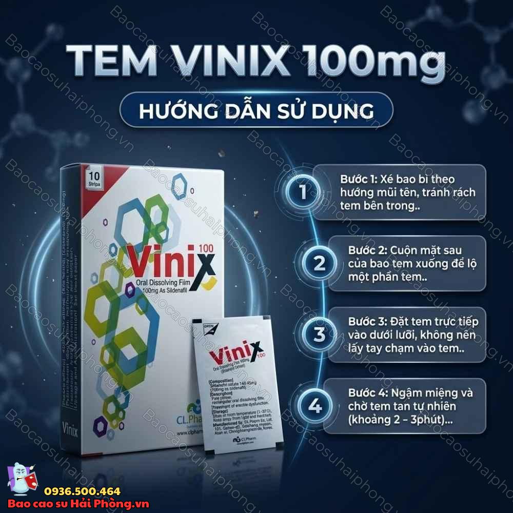 tem-ngam-Vinix (2) Tem ngậm Vinix 100mg