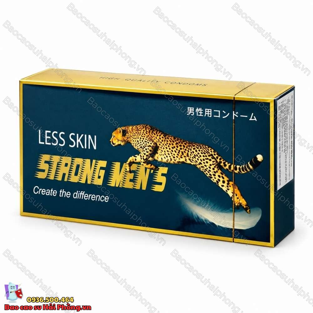 Bao Cao Su Strong Men Less Skin Blu - Trơn Mỏng