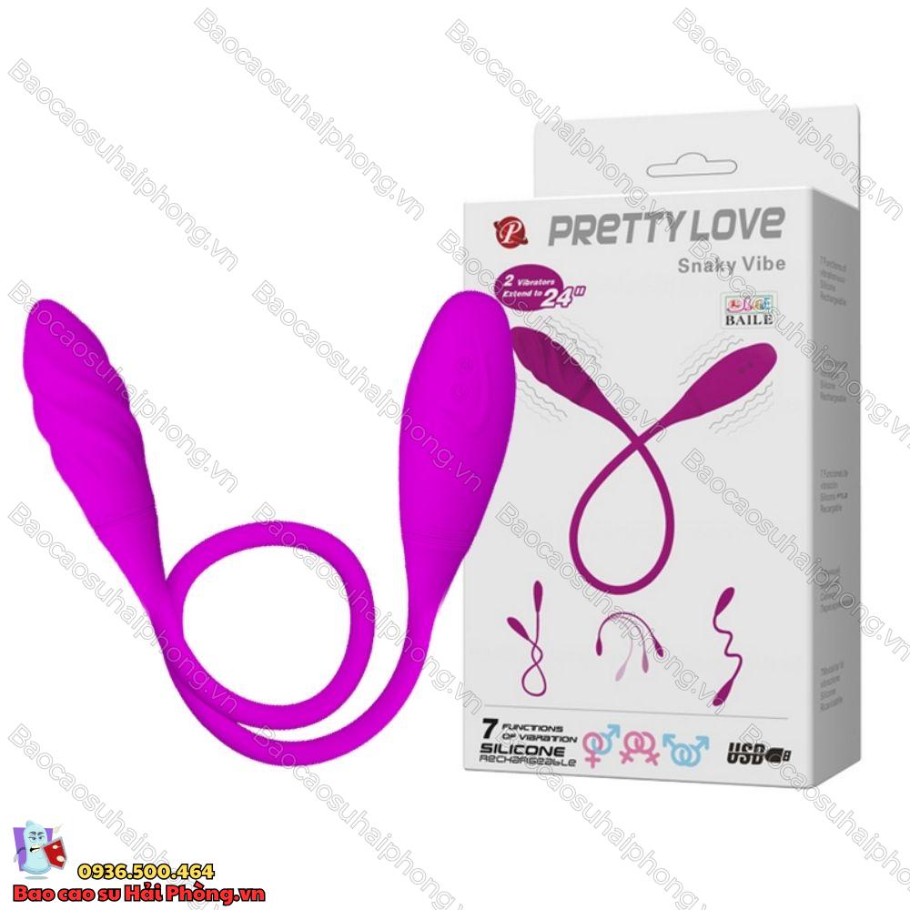 Trứng rung đôi hai đầu pretty Love Snaky Vibe