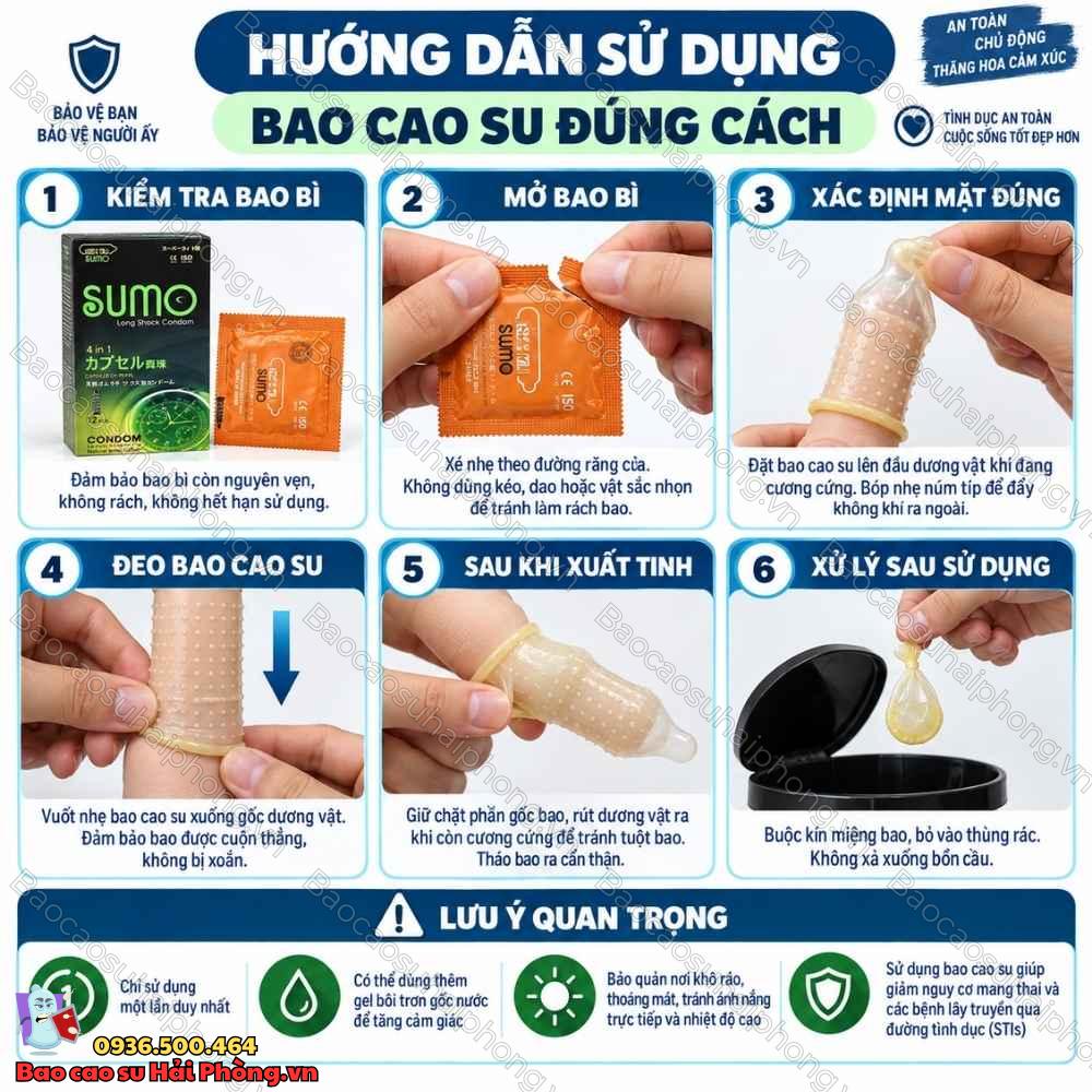 Bao cao su Sumo hương chuối - Gân gai, kéo dài thời gian