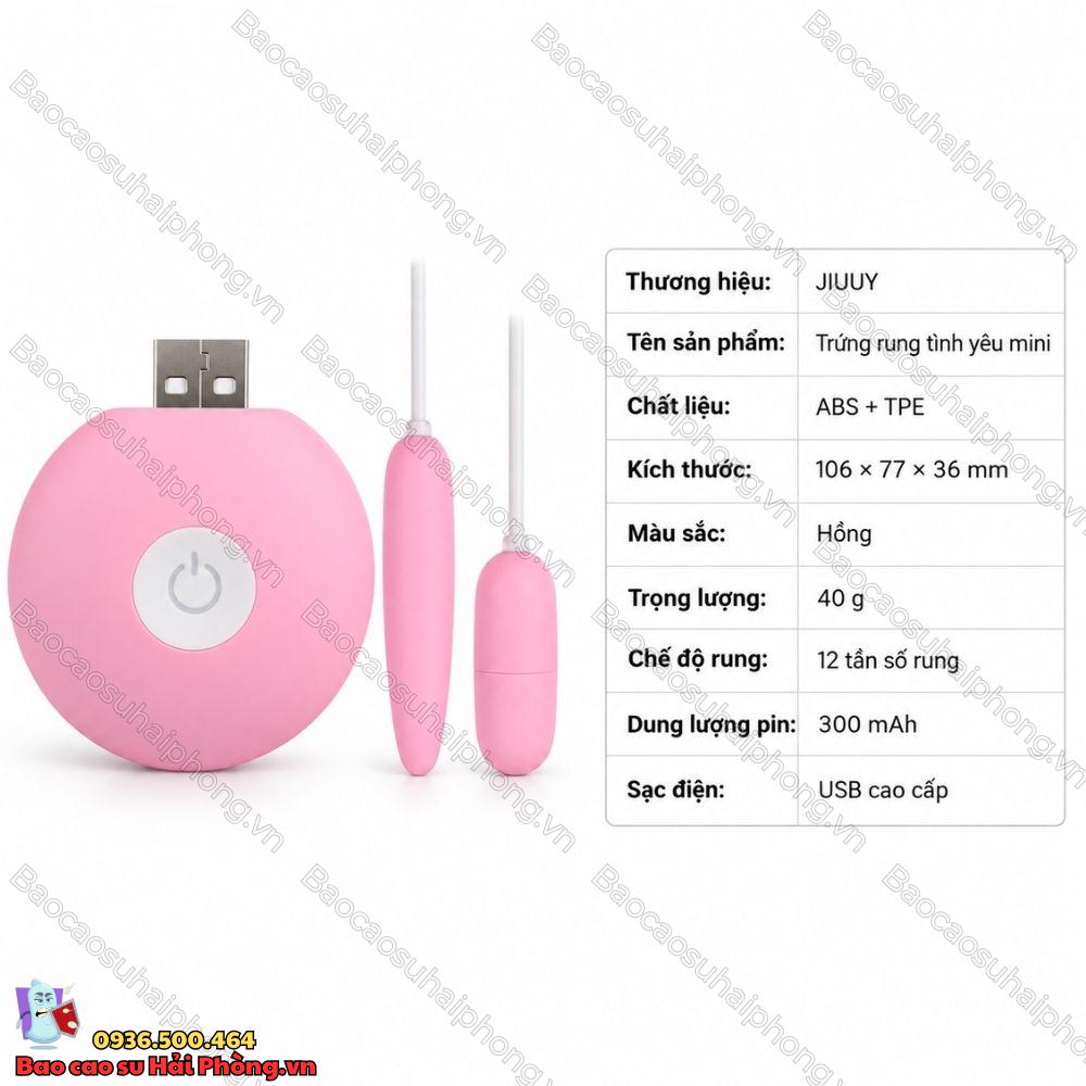 Trứng rung tình yêu Mini Yiuuy - 12 chế độ rung