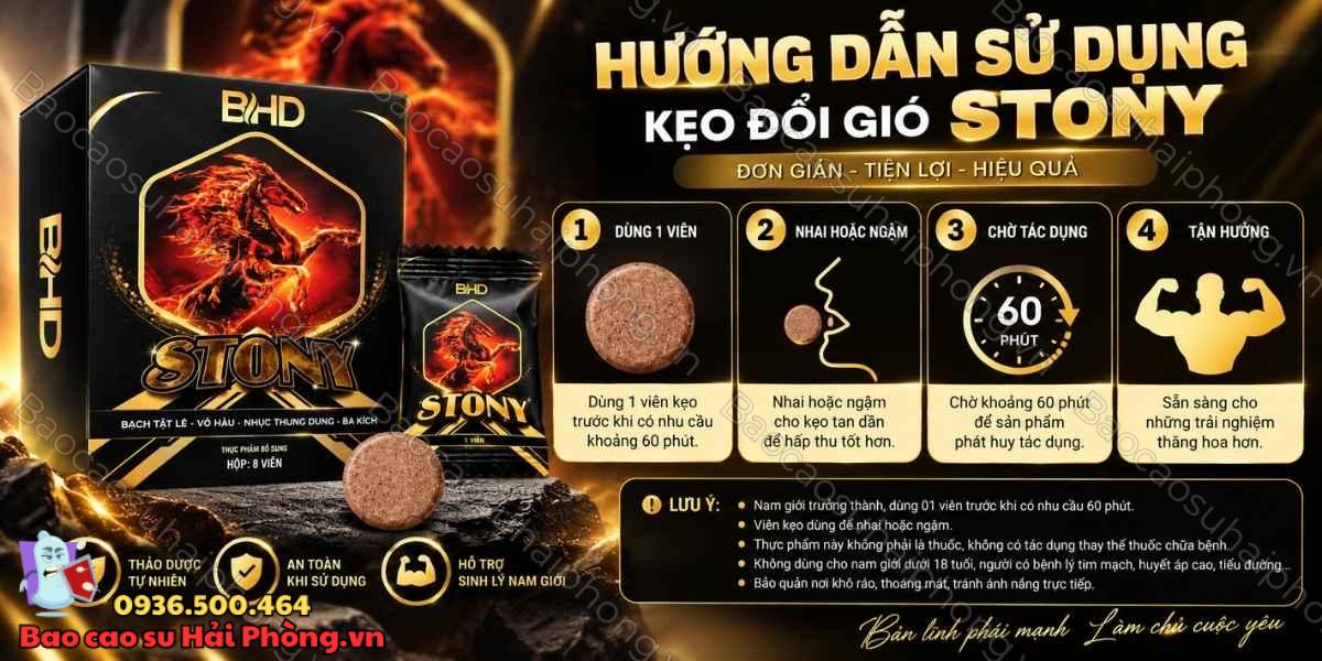 keo-doi-gio-stony Kẹo Đổi Gió Stony - Hộp 8 Viên