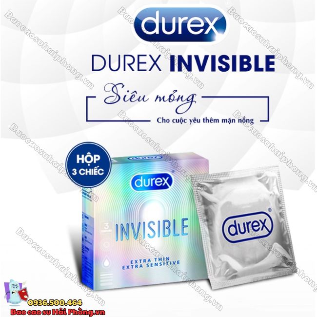 Bao cao su Durex Invisible