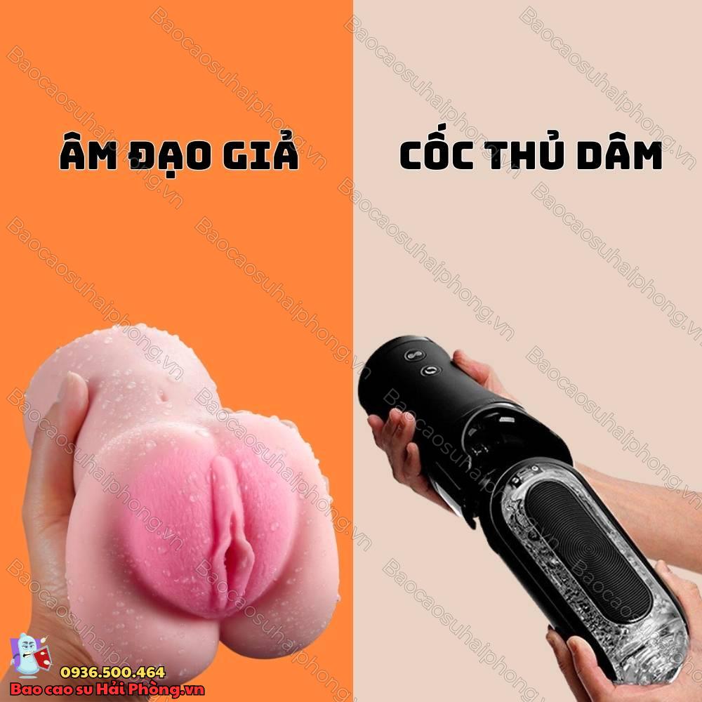 So sánh âm đạo giả và cốc thủ dâm tự động