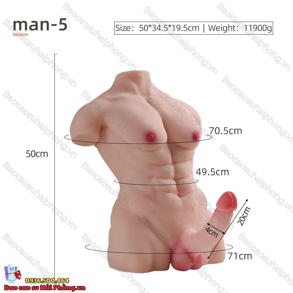 Búp bê tình dục bán thân nam Man Number