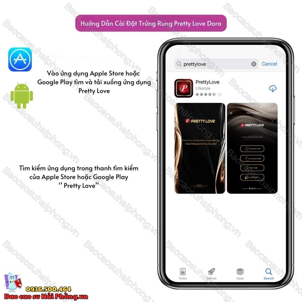Trứng rung tình yêu Pretty Love Dora