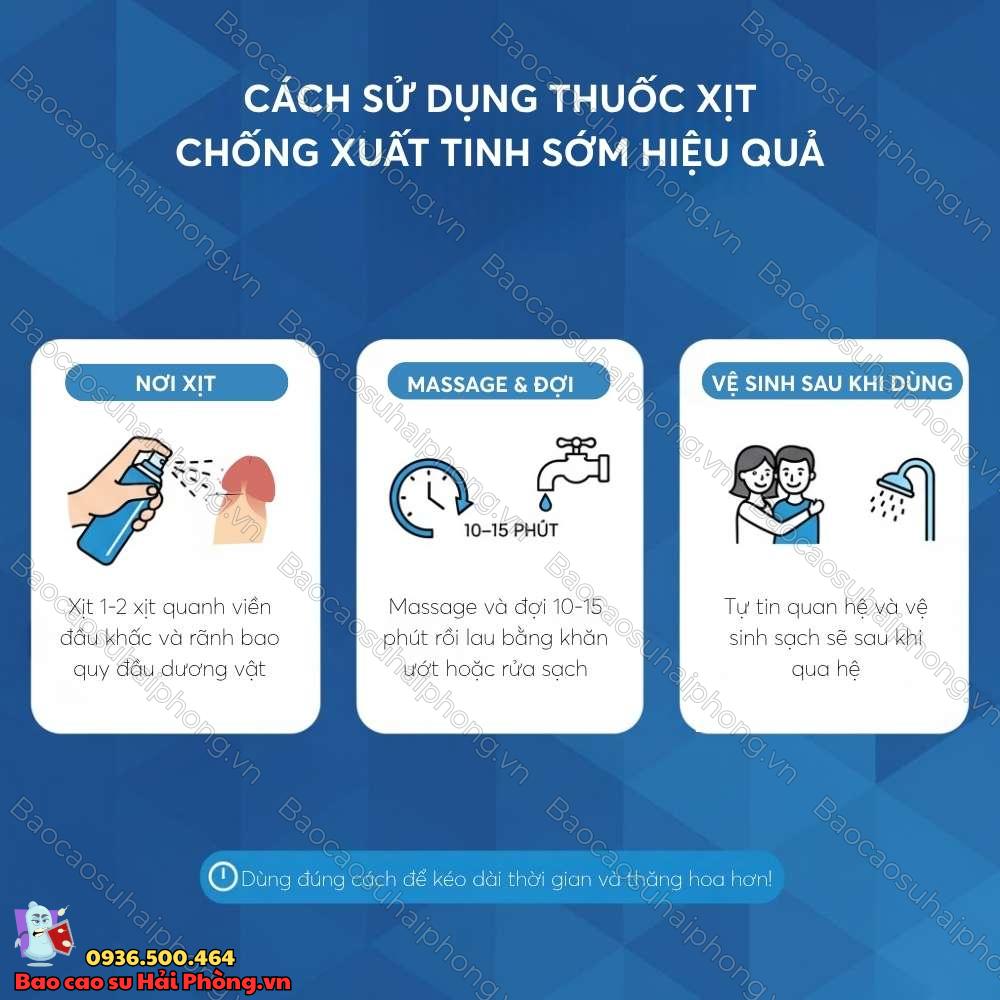 Cách sử dụng thuốc xịt chống xuất tinh sớm