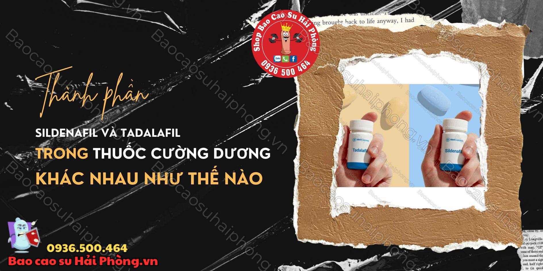 Thành phần Sildenafil và Tadalafil trong thuốc cường dương khác nhau như thế nào