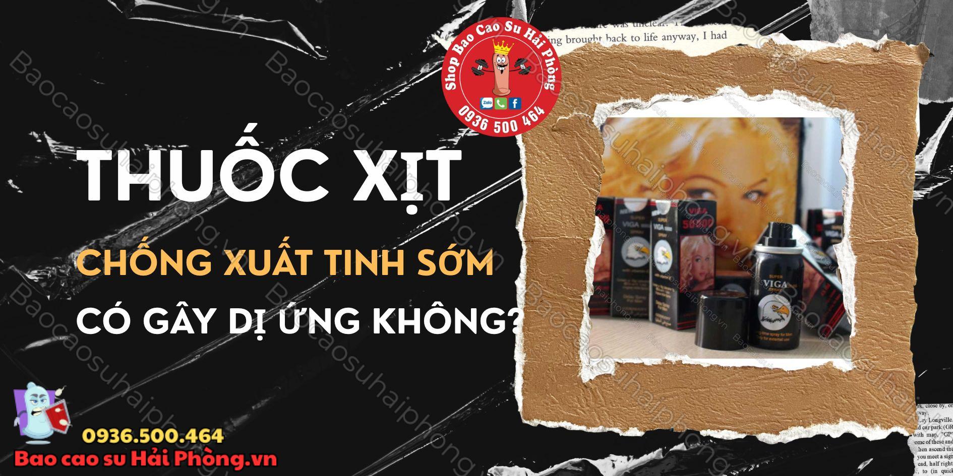Thuốc xịt chống xuất tinh sớm có gây dị ứng không