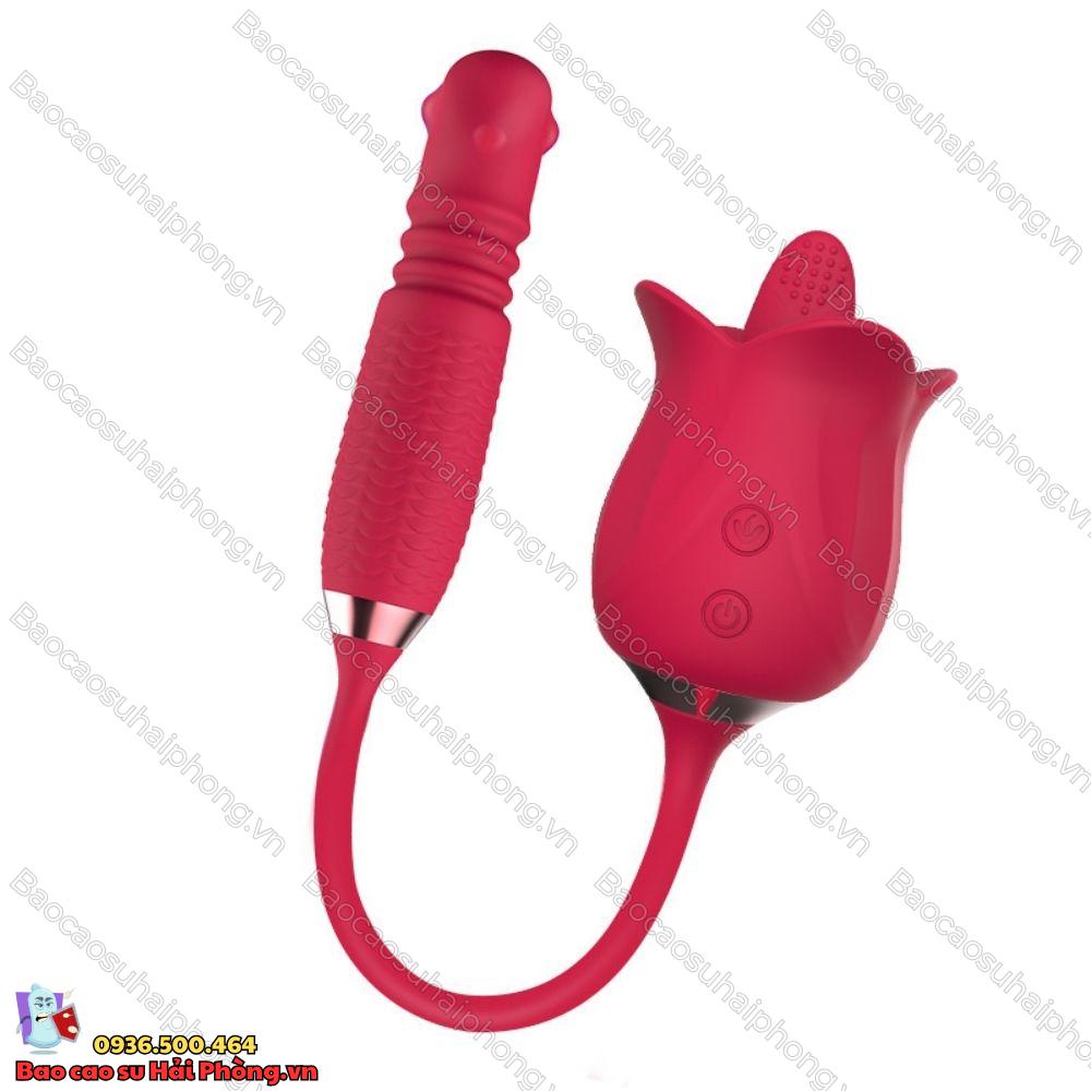 Trứng-rung-liếm-lưỡi-Dichun-Rose-Flower Trứng rung hoa hồng Dichun Rose Flower
