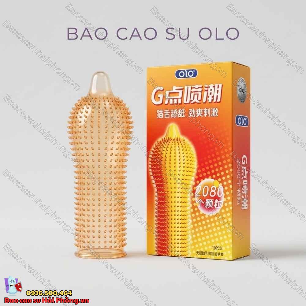 Bao cao su Olo gai lưỡi mèo
