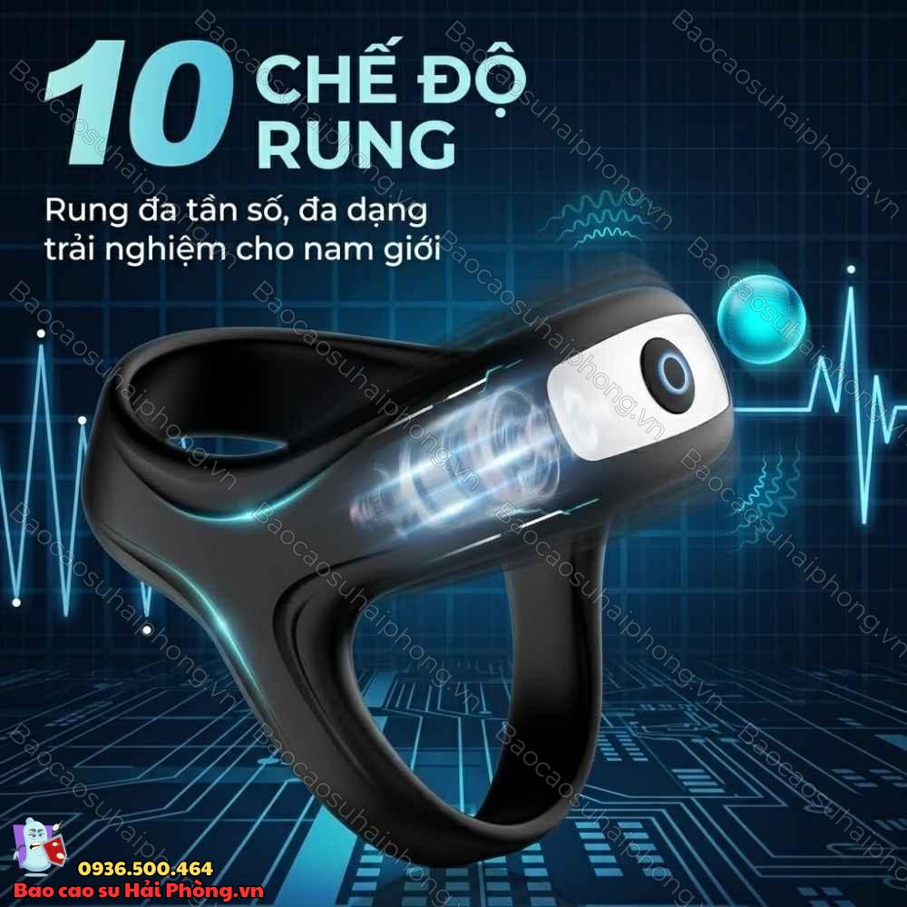 Vòng rung đeo dương vật Triple Loop