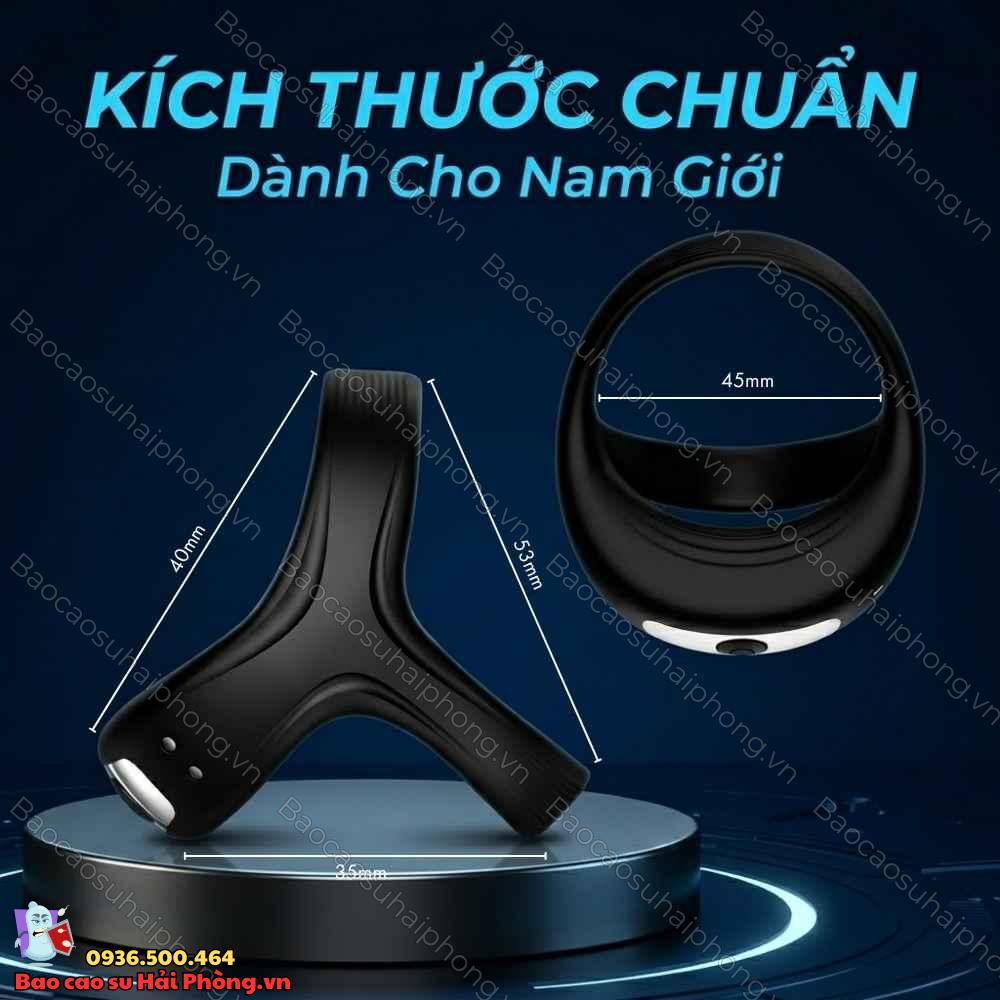Vòng rung đeo dương vật Triple Loop
