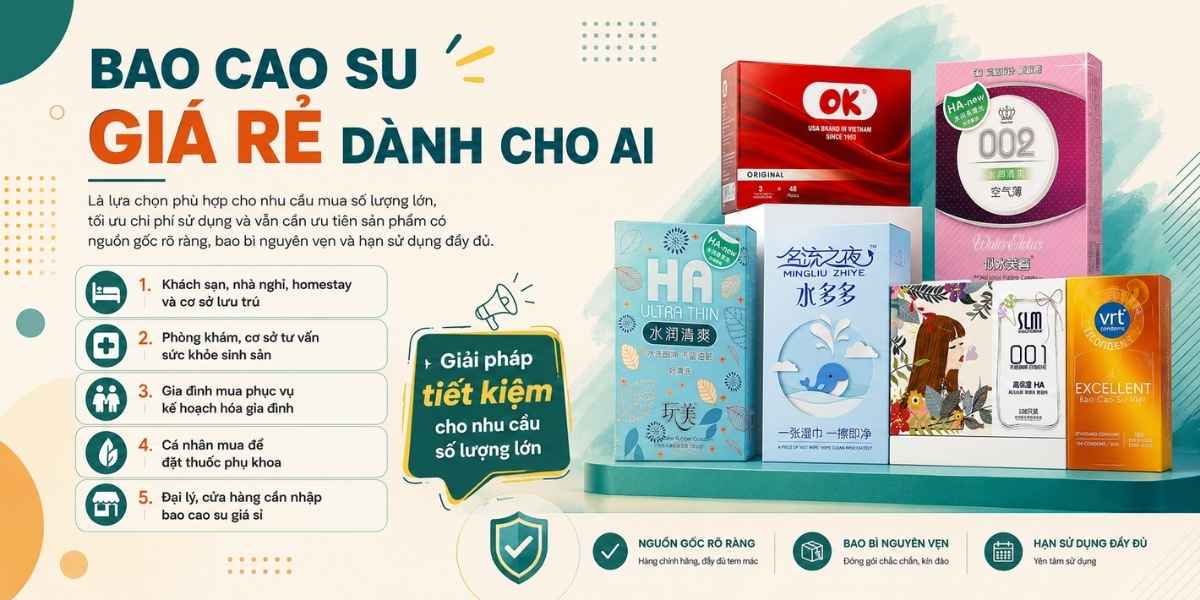 Bao cao su giá rẻ dành cho ai