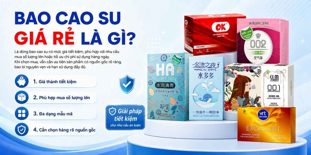 bao cao su giá rẻ là gì
