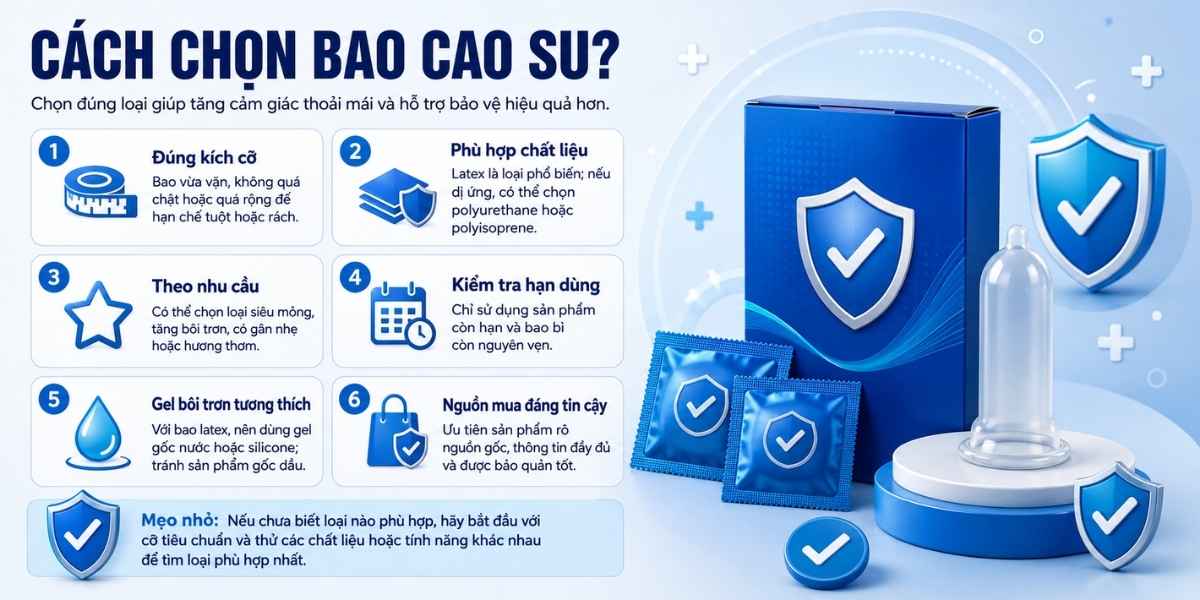 Cách chọn bao cao su