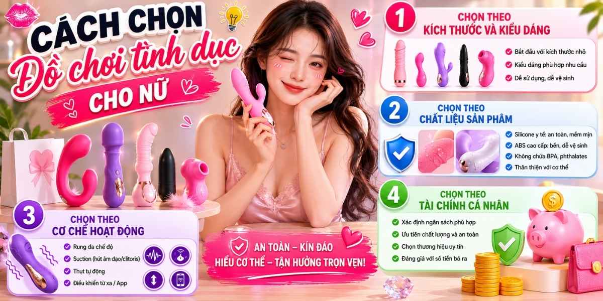 Cách chọin đồ chơi tình dục cho nữ