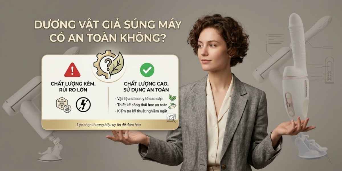 Dương vật giả súng máy có an toàn không?