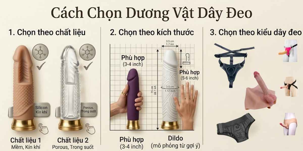 Cách chọn dương vật giả dây đeo