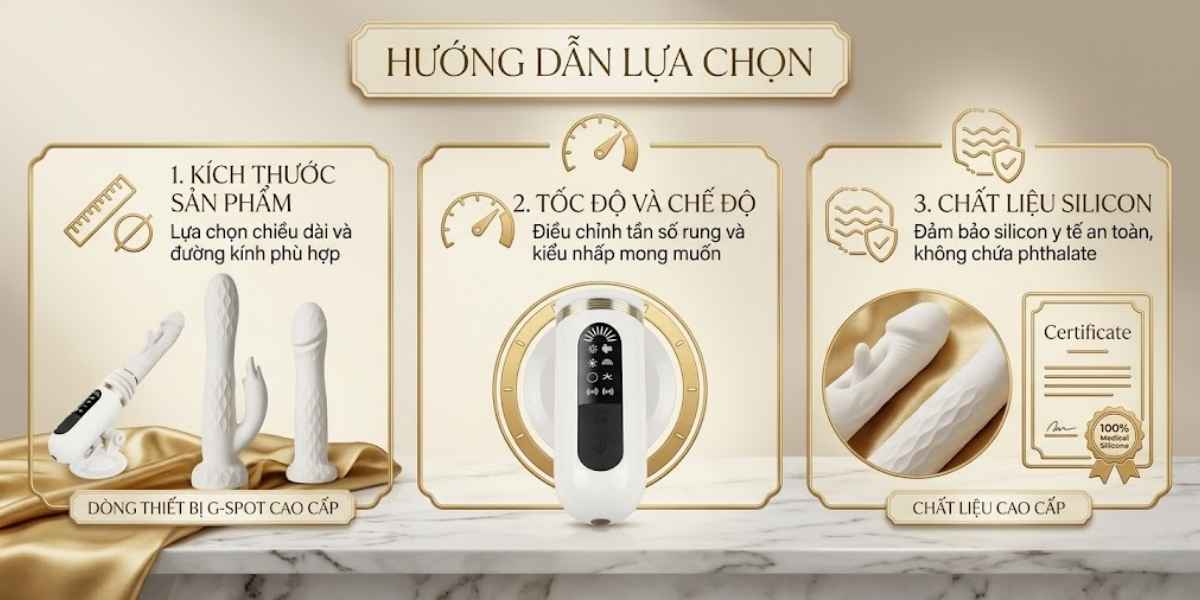 Hướng dẫn lựa chọn dương vật giả súng máy