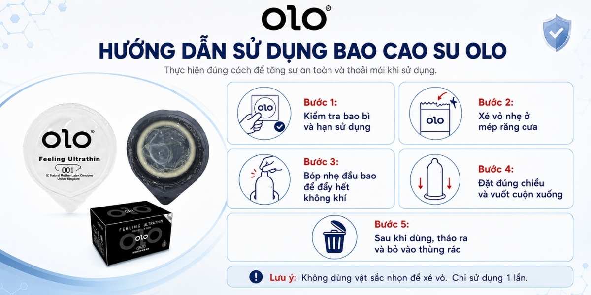 Hướng dẫn sử dụng bao cao su Olo