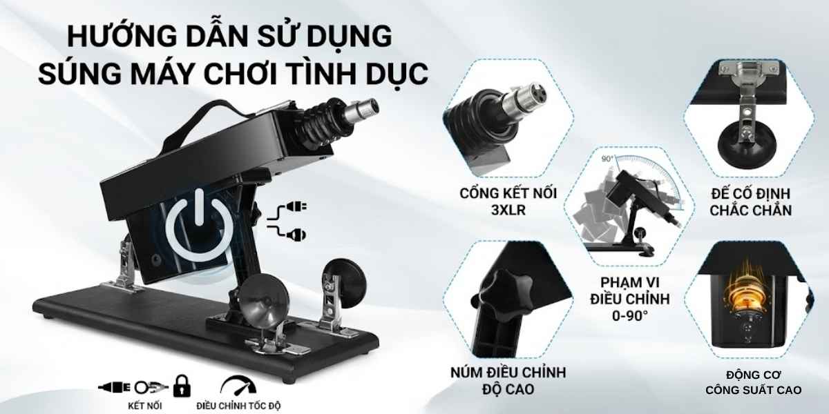 Hướng dẫn sử dụng dương vật giả súng máy