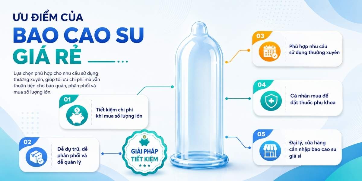 Ưu điểm của bao cao su giá rẻ