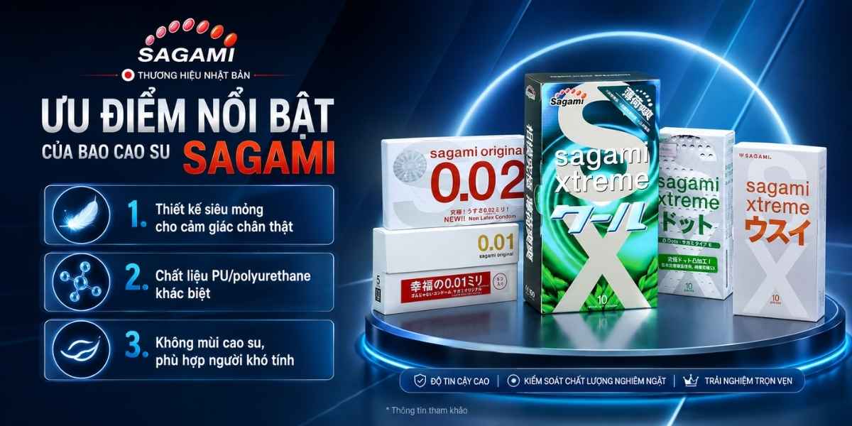 Ưu điểm của bao cao su sagami