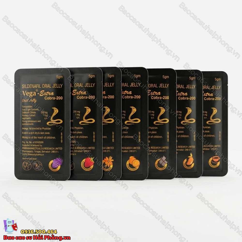 vega-extra-cobra-200 (1) Thạch Vega Extra Cobra 200 - Sidenafil Oral Jelly