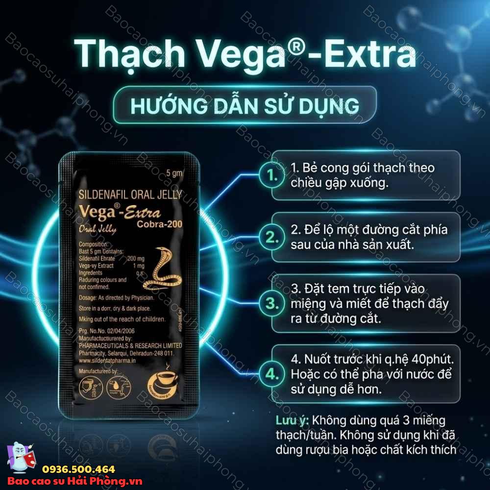 vega-extra-cobra-200 (7) Thạch Vega Extra Cobra 200 - Sidenafil Oral Jelly