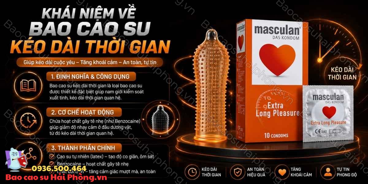 Bao cao su kéo dài thời gian có dùng thường xuyên được không?