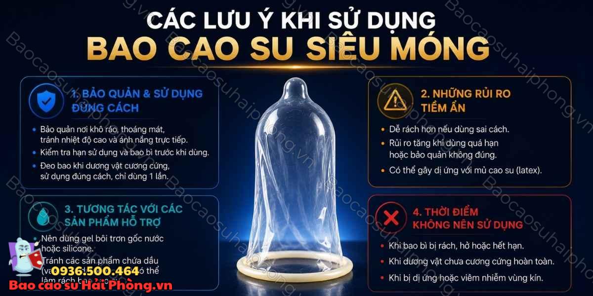 Bao cao su siêu mỏng có gì khác bao cao su thông thường?