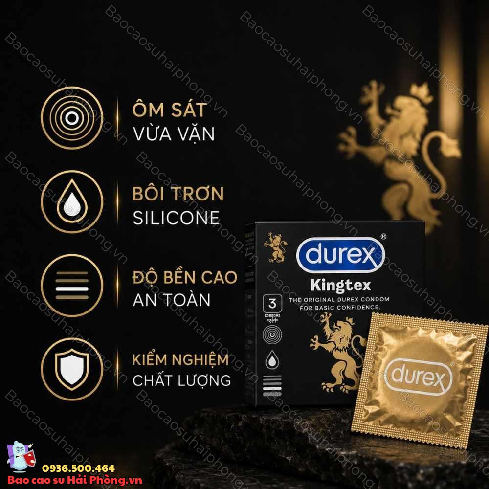 Bao cao su Durex Kingtex có tốt không? - Tìm hiểu bao cao su Durex Kingtex