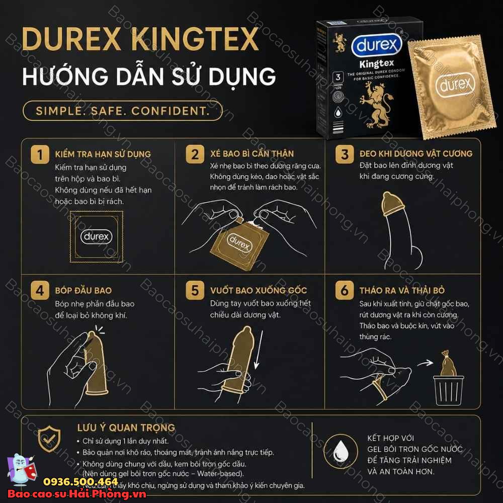 Bao cao su Durex Kingtex có tốt không? - Tìm hiểu bao cao su Durex Kingtex