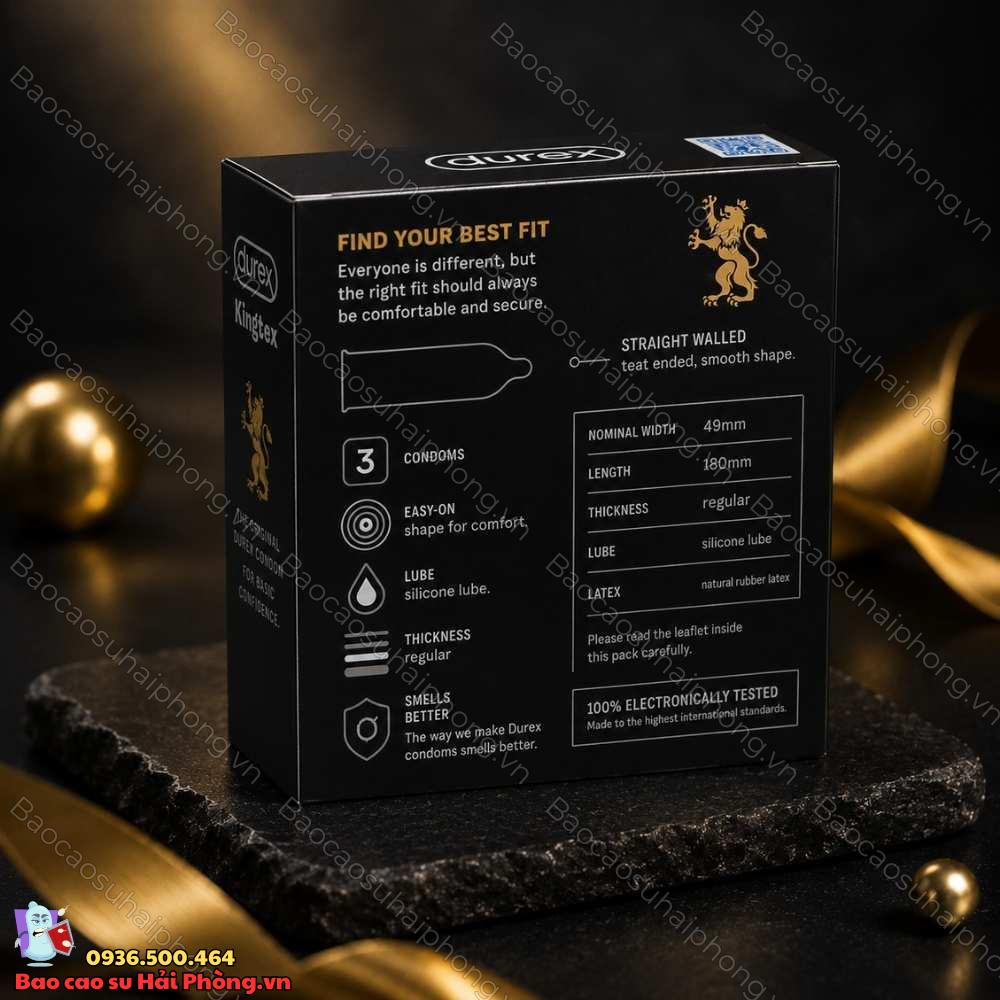 Bao cao su Durex Kingtex có tốt không? - Tìm hiểu bao cao su Durex Kingtex
