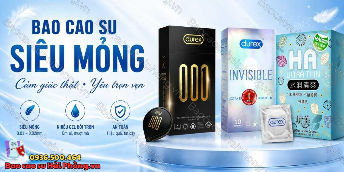 Bao cao su gân gai và siêu mỏng nên chọn loại nào?