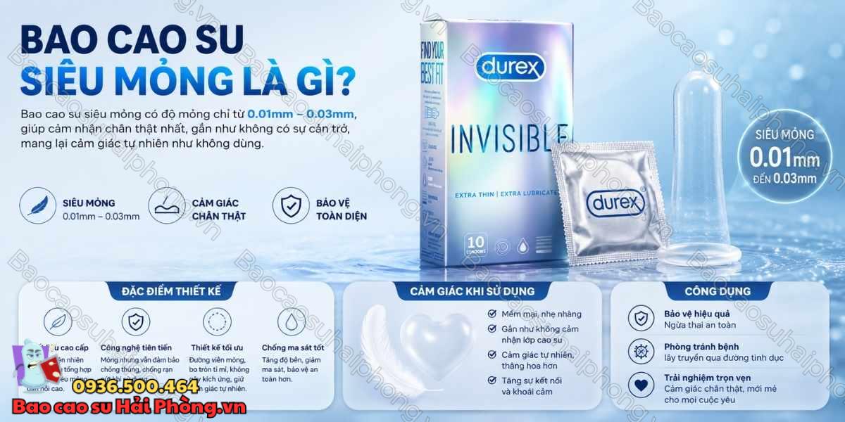 Bao cao su gân gai và bao cao su siêu mỏng khác nhau ở đâu?