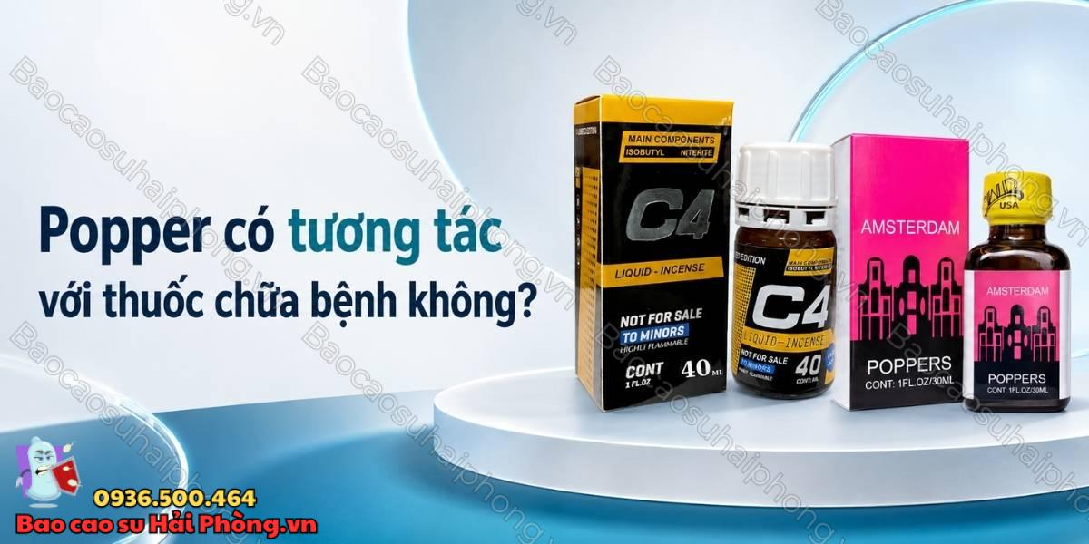 Dùng popper khi đang uống thuốc có an toàn không?