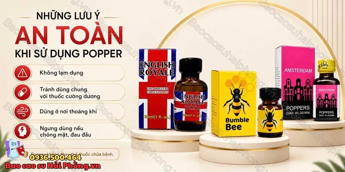Hiệu quả của Popper trong việc tăng khoái cảm khi quan hệ