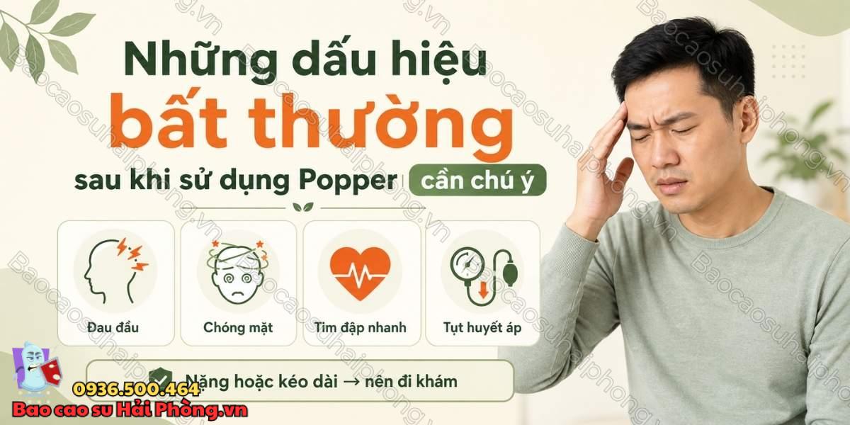 Sử dụng popper thường xuyên có sao không?