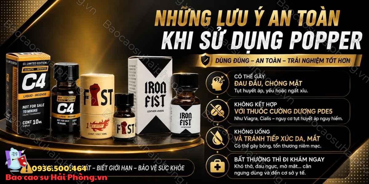 Popper có tác dụng trong bao lâu? Hiệu quả và thời gian sử dụng