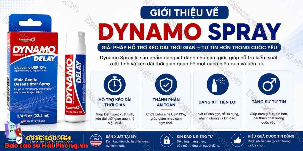 Review Dynamo Spray chi tiết - Hiệu quả và cách dùng