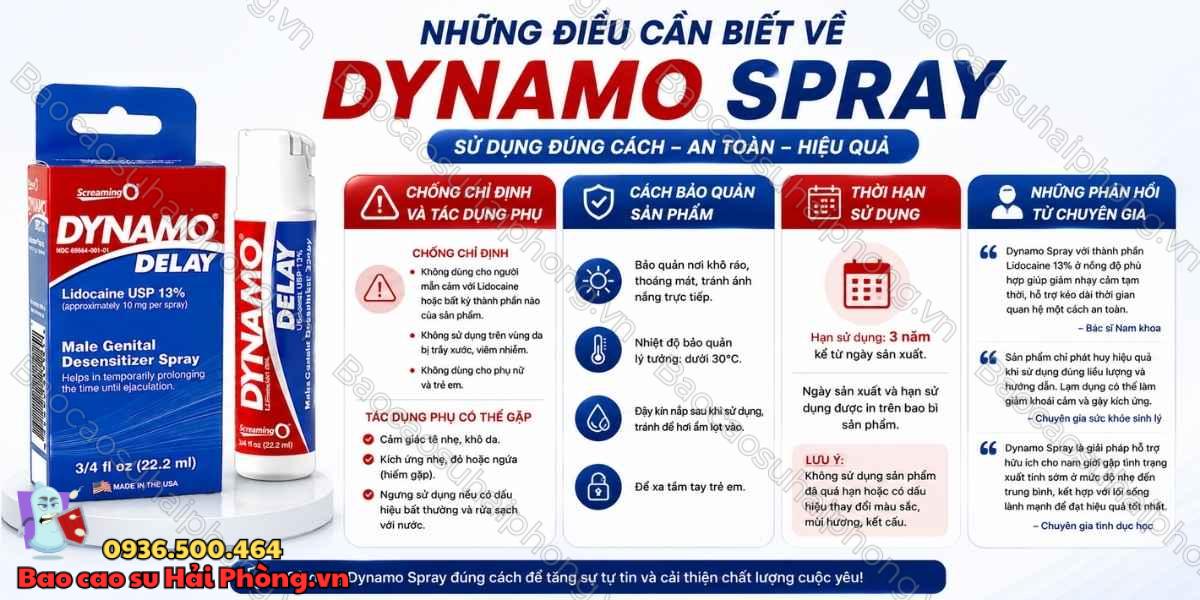Review Dynamo Spray chi tiết - Hiệu quả và cách dùng